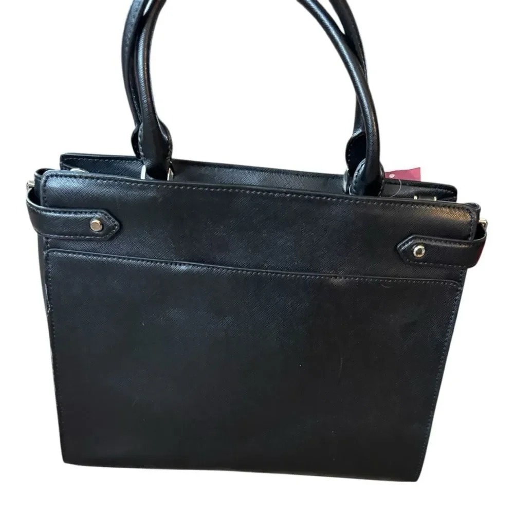 Kate Spade Staci Black Leather Large Satchel NWT